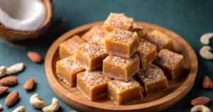 Coconut Jaggery Barfi