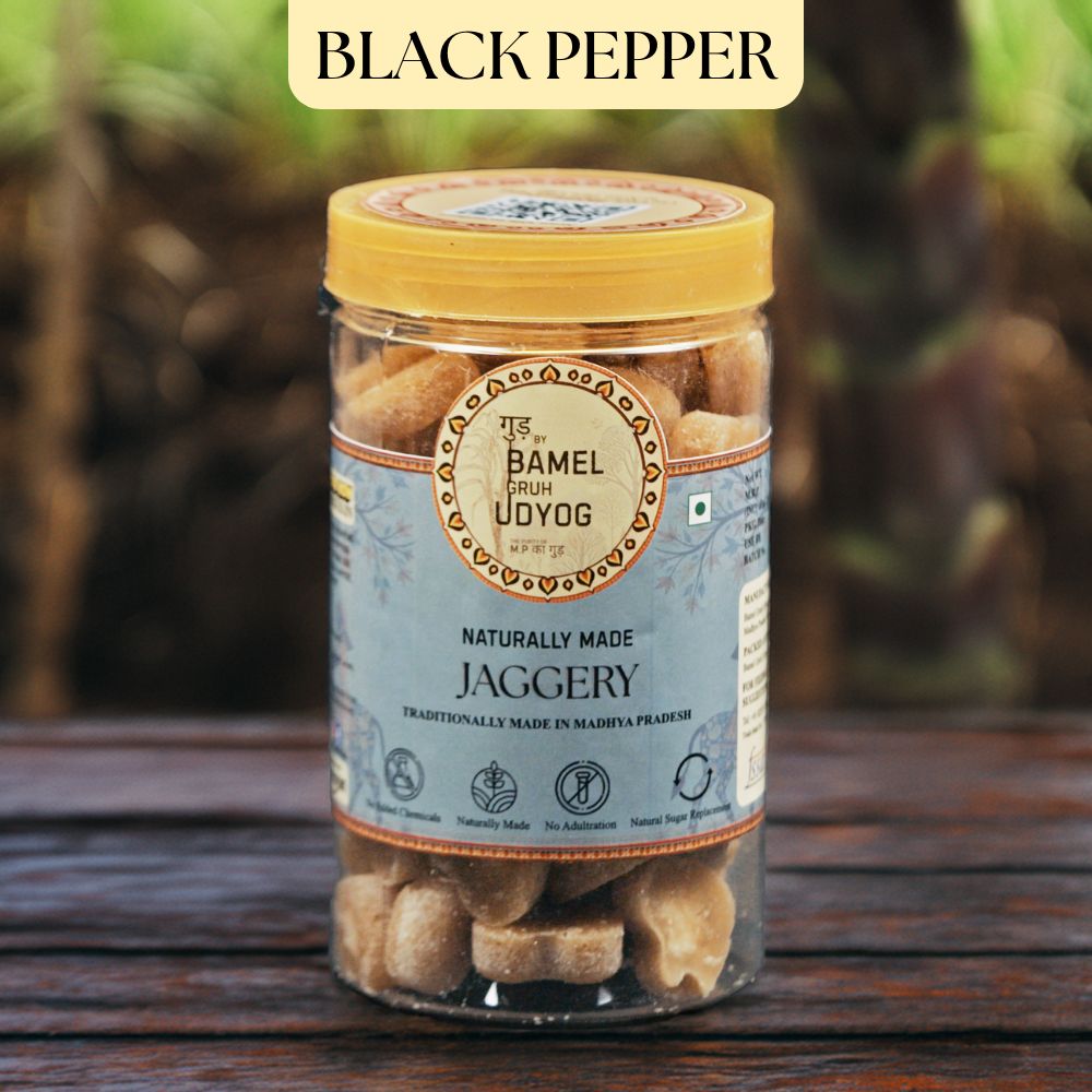 Naturally Made Black Pepper Jaggery Cubes 700 gm